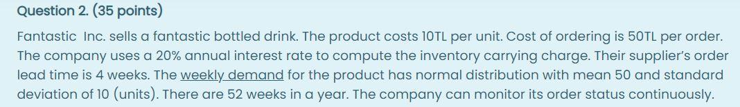b) (10 pts) Assume that the company uses a Type-2