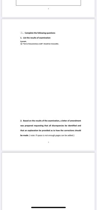 (1) the form of L/C should be irrevocable. (2)