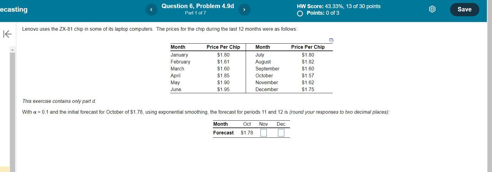 This exercise contains only part d. With =0.1 and