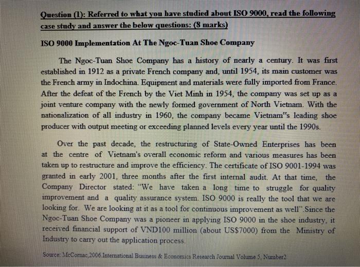 MAGT 414 Question (): Referred to what you have