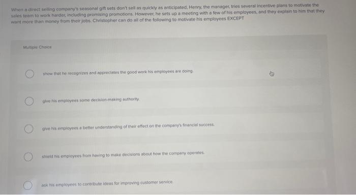 Wher o direct seiling componys weosonal git sets