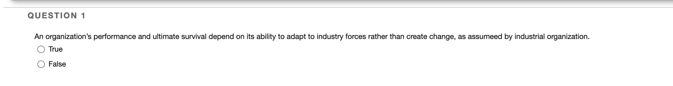 An organization's performance and ultimate