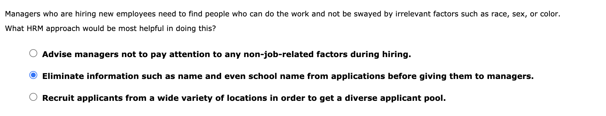 Consider the employer-employee relationship and