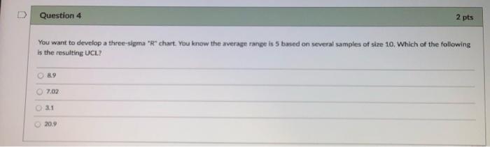D Question 3 2 pts The first and second timings