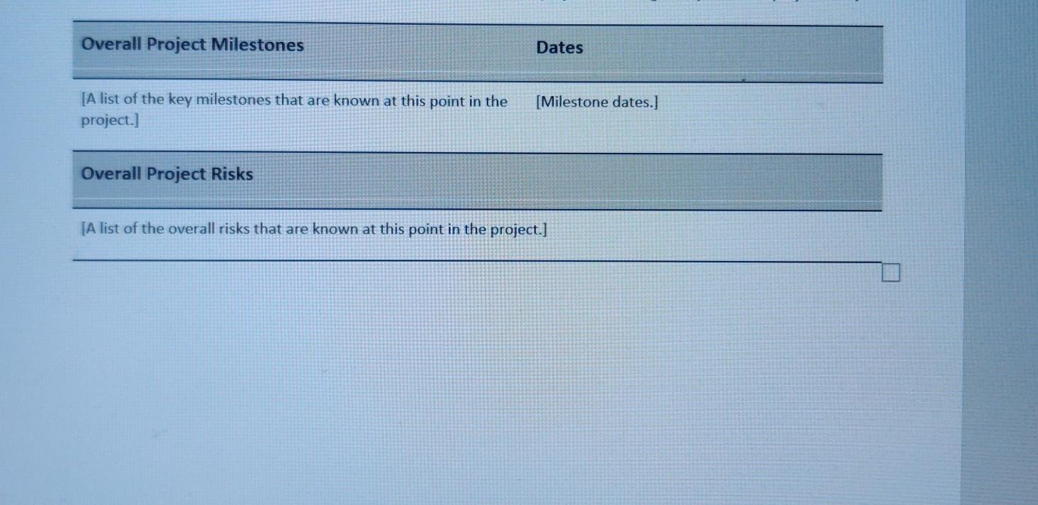 Your project for this assignment and all future