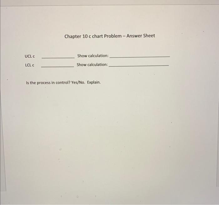 This is a problem dealing with quality issues