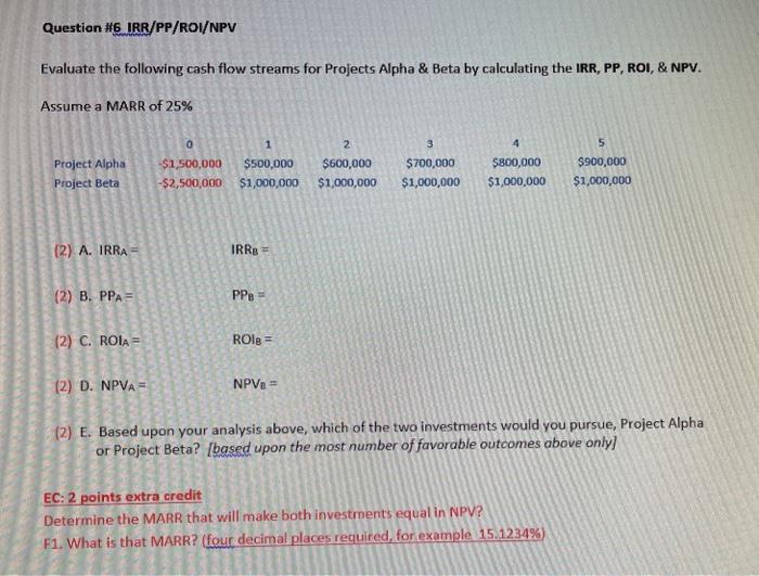 please show calculations and excell spreadsheet.