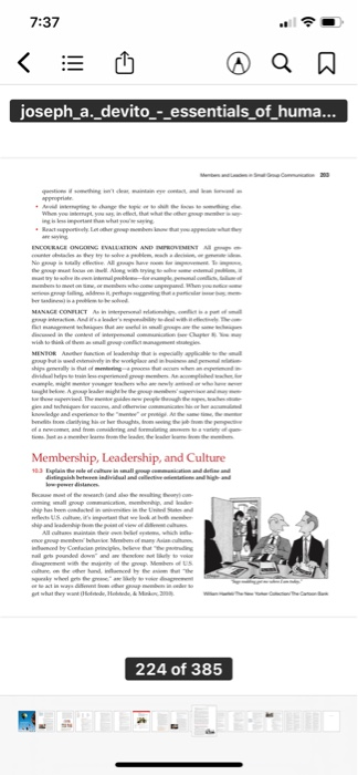 Chapter 10 discusses a variety of leadership