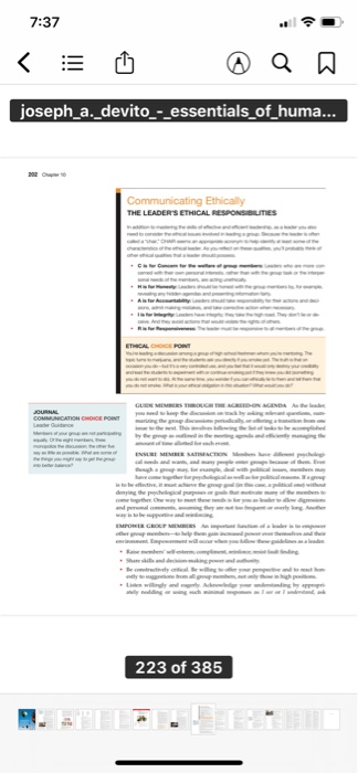 Chapter 10 discusses a variety of leadership