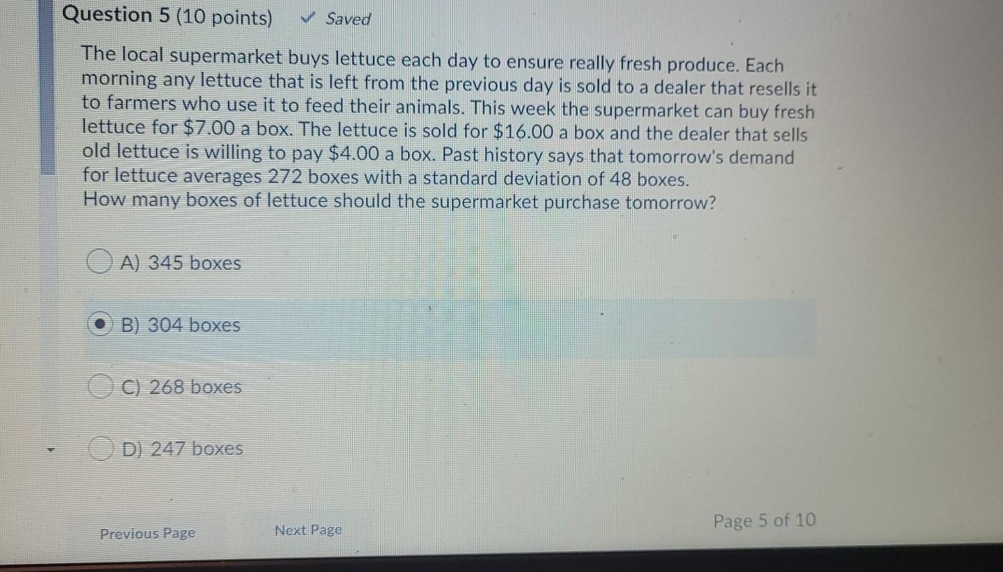 Question 5 (10 points) Saved The local