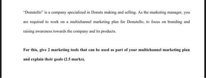 "Donutello" is a company specialized in Donuts