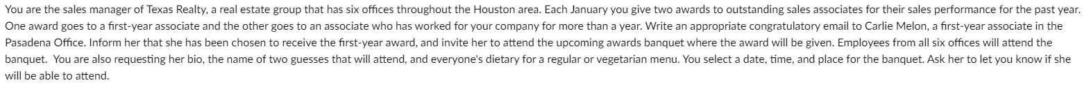 will be able to attend. - A Date - The name and