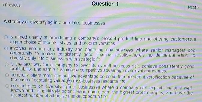 < Previous Question 1 Next  style=