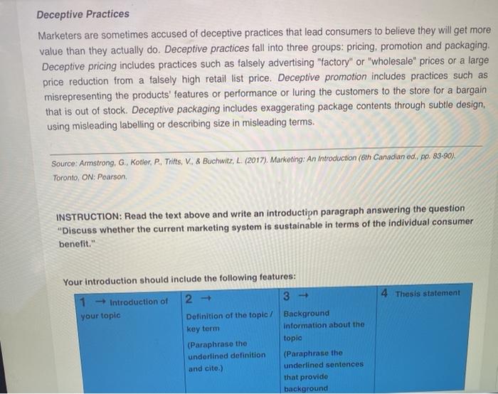 Assignment Social Criticism of Marketing