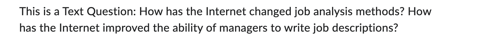 This is a Text Question: How has the Internet