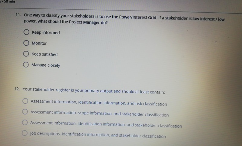 1. True or False: A Project is defined as being