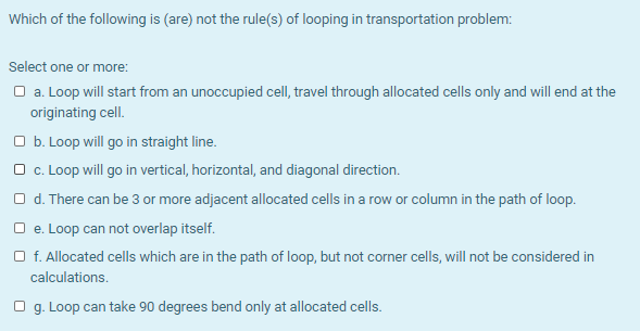 Which of the following is (are) not the rule(s)