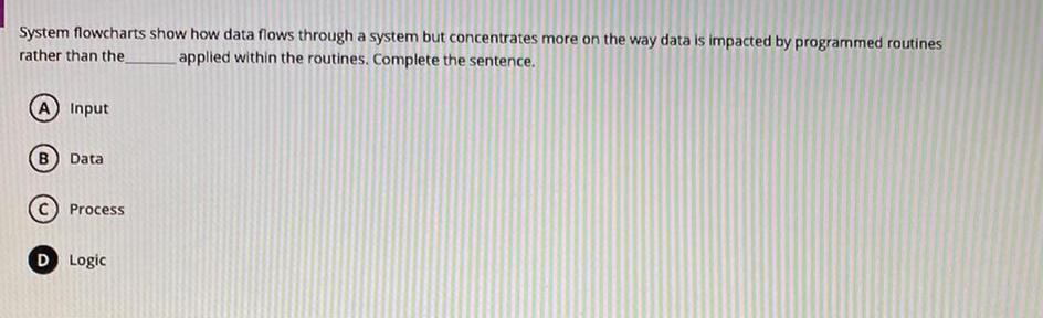 Is this correct? System flowcharts show how data