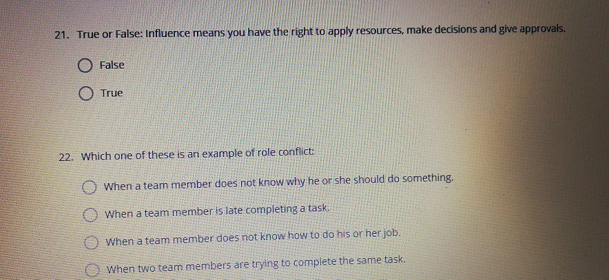 1. True or False: A Project is defined as being