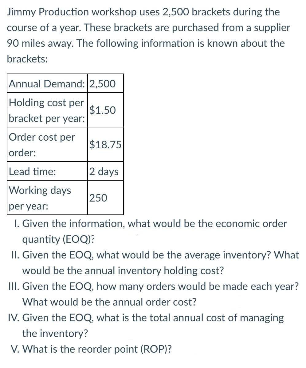 please solve all subparts max 30 minutes Jimmy