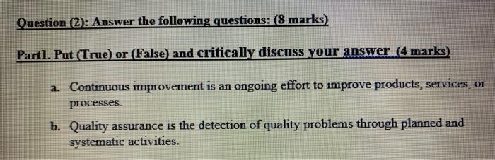 MAGT 414 Question (2): Answer the following