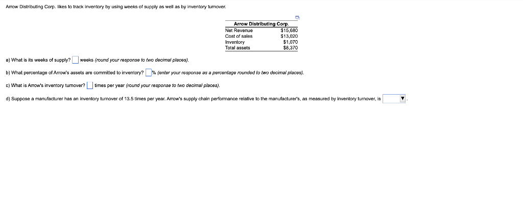 Arrow Distributing Corp. likes to track inventory