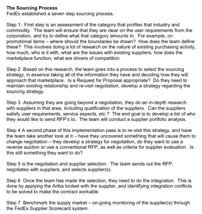 Background - Federal Express FedEx Corporation is