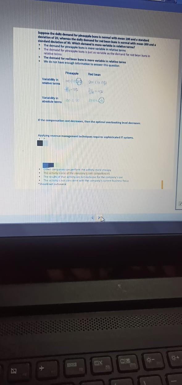 Suppose the daily demand for pineapple buntis