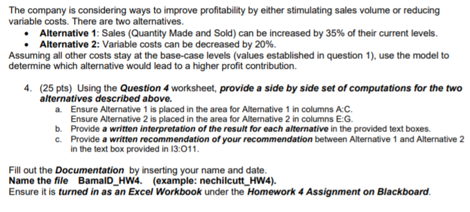 Problem: Big Al Plastics produces a variety of