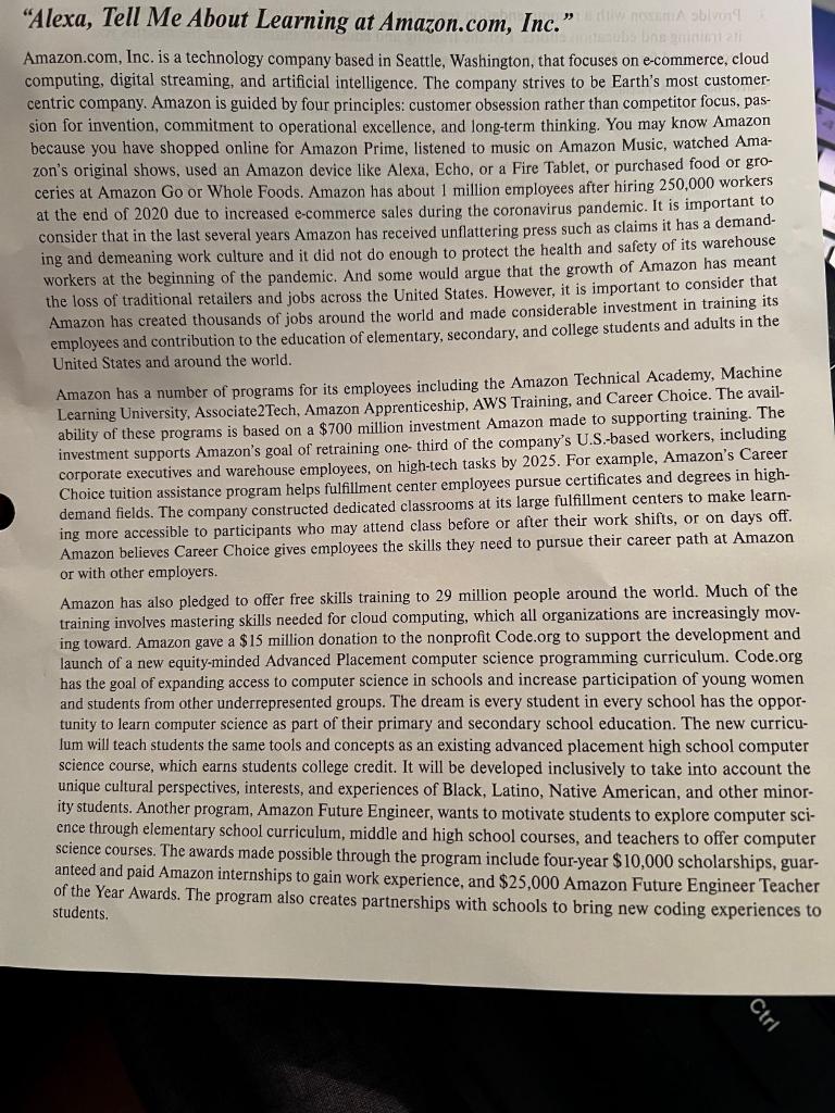 mazon.com, Inc. is a technology company based in