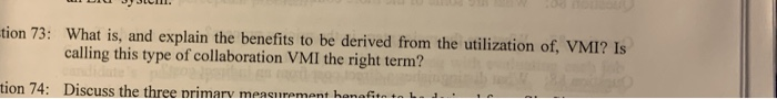 tion 73: What is, and explain the benefits to be