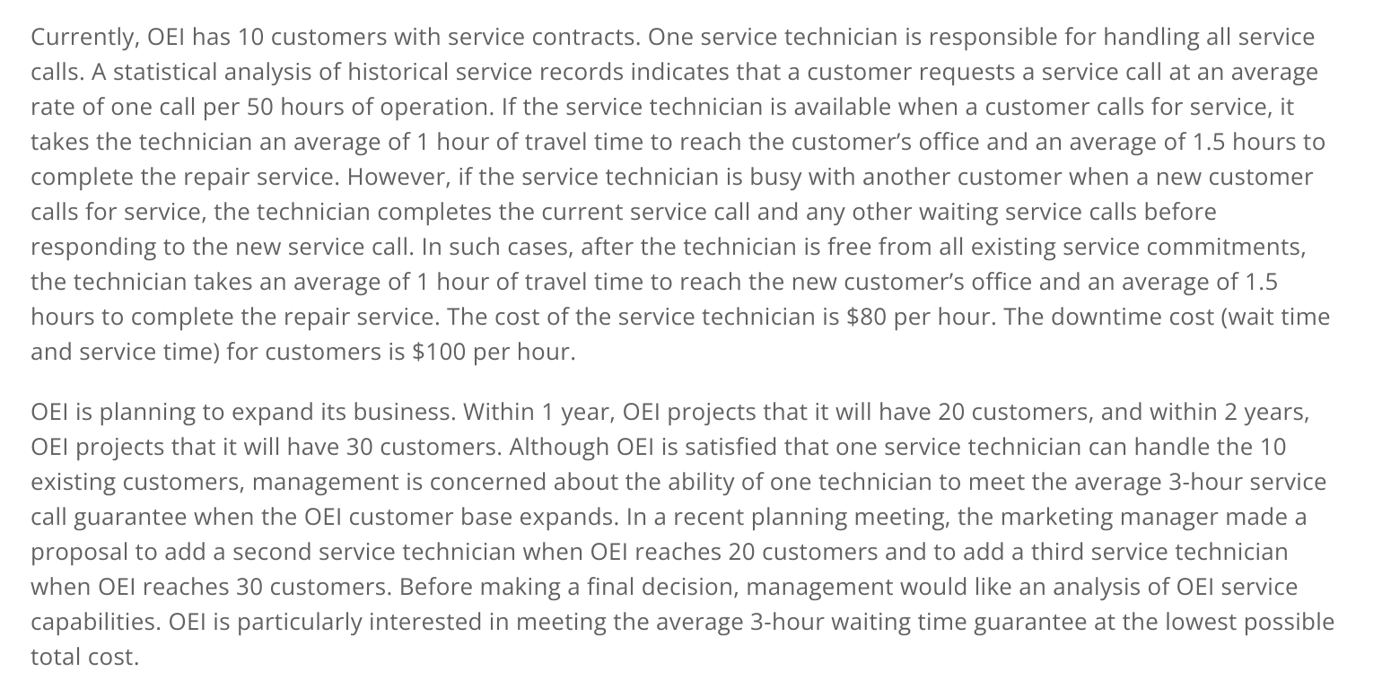 A. What is the arrival rate for each customer? B.