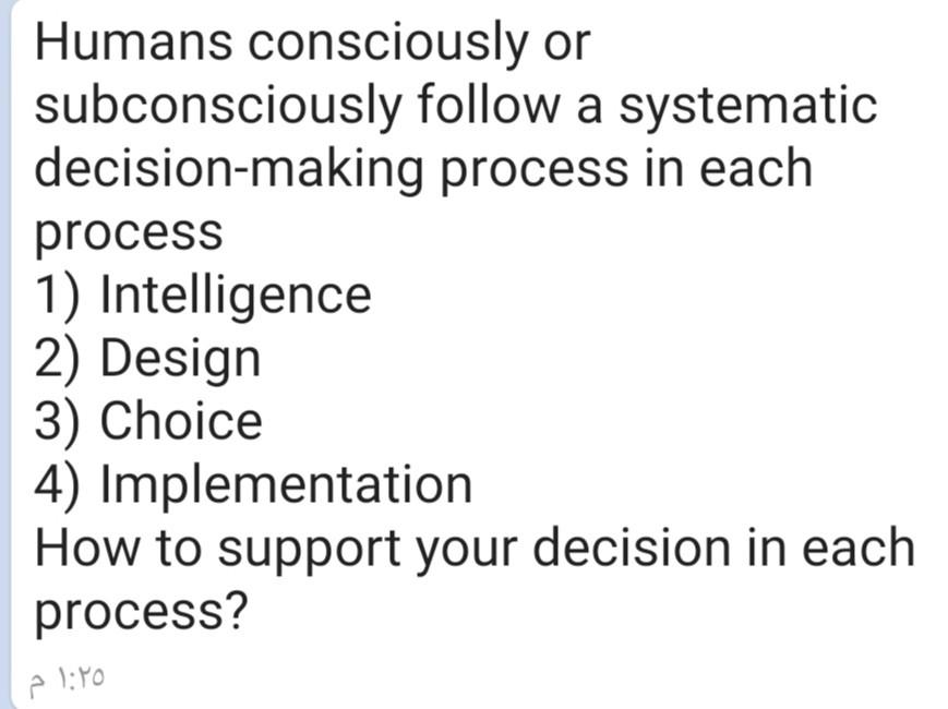 Humans consciously or subconsciously follow a