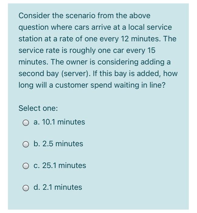 Consider the scenario from the above question