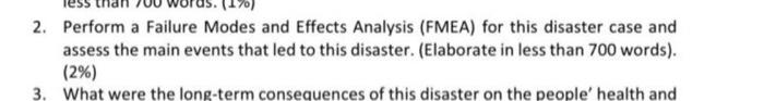 safety course ( solve the question with FMEA