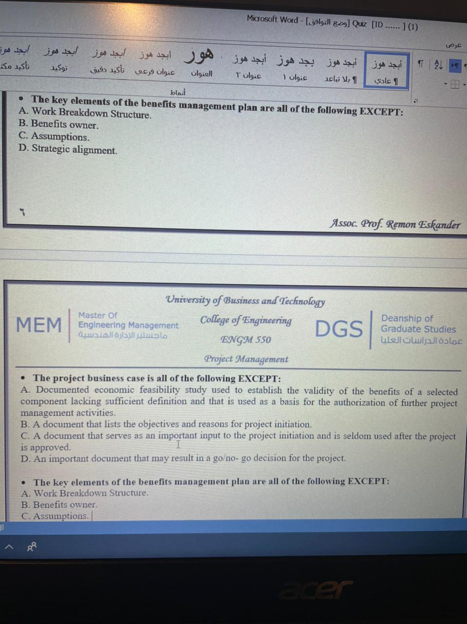 (1) [ ...... ID] Q [ ] - Microsoft Word TAL The
