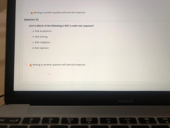 A Moving to another question will save this