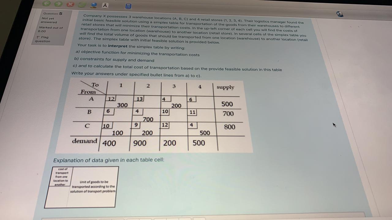 Their logistics manager found the initial basic