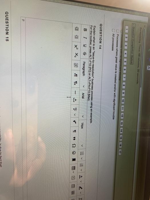 Remaining Times 47 m 36 Question Completion