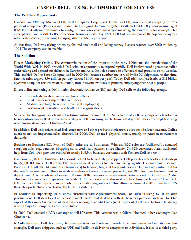 ....Please answer all the questions... CASE 01: