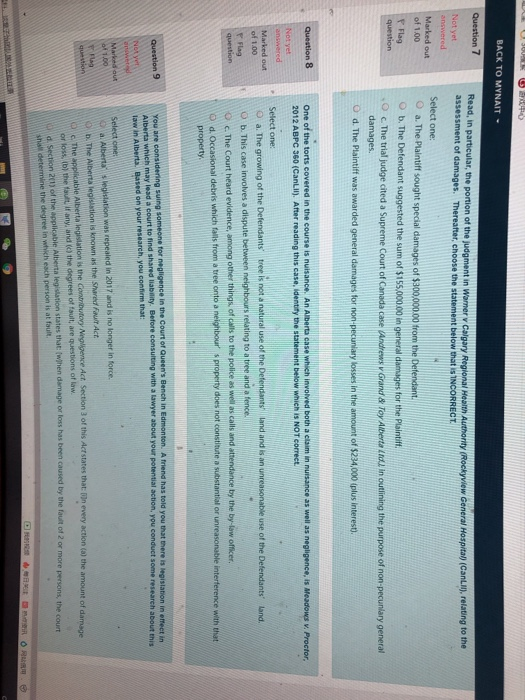 URU BACK TO MYNAIT - Question 7 Read, in