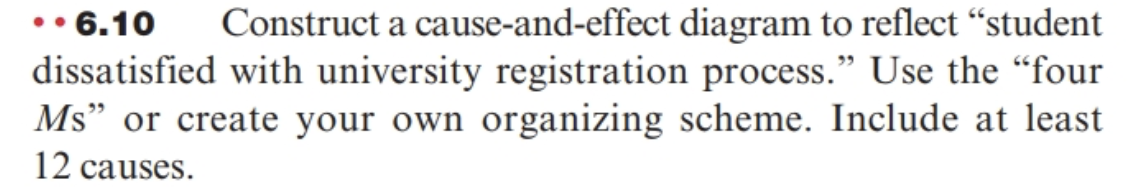Question 1: Answer Problem 6.10 at the end of