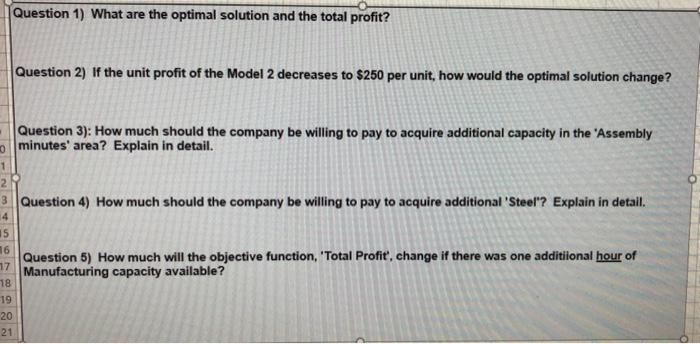 On the tab labeled "Original Problem", I have