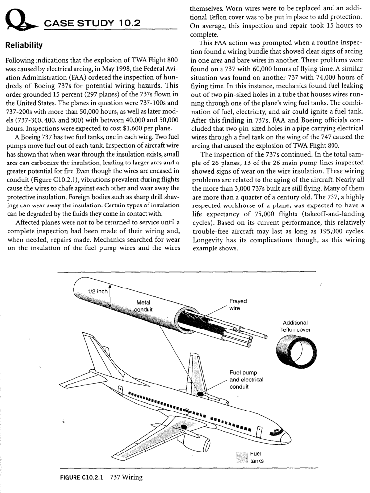 e CASE STUDY 10.1 Reliability: The Entire System