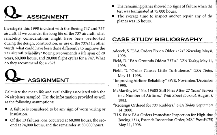 e CASE STUDY 10.1 Reliability: The Entire System