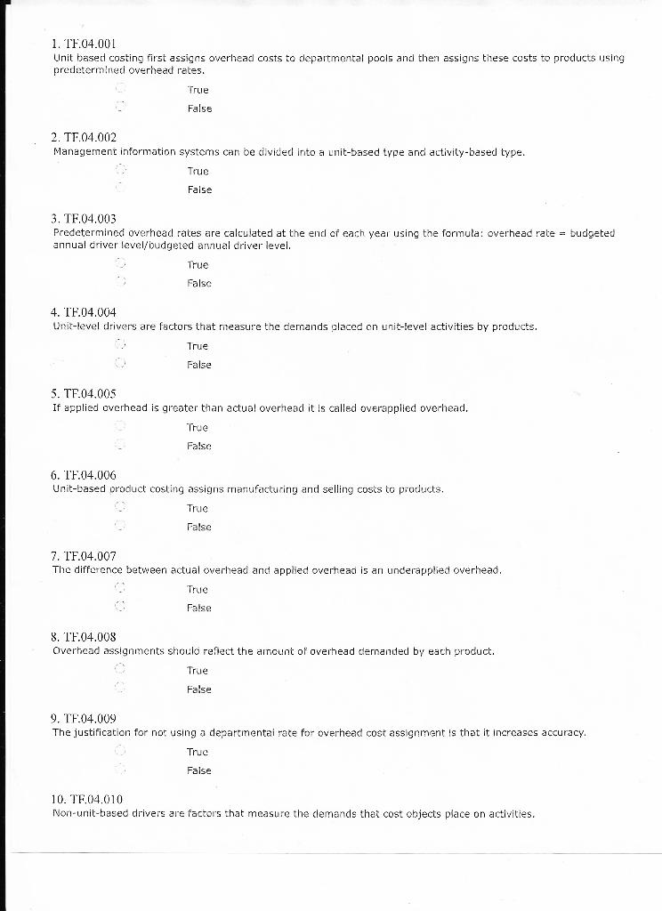 1. TF.04.001 Unit based costing first assigns