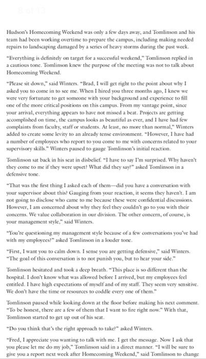 SCENARIO A: QUESTIONS FOR UNDERGRADUATE STUDENTS