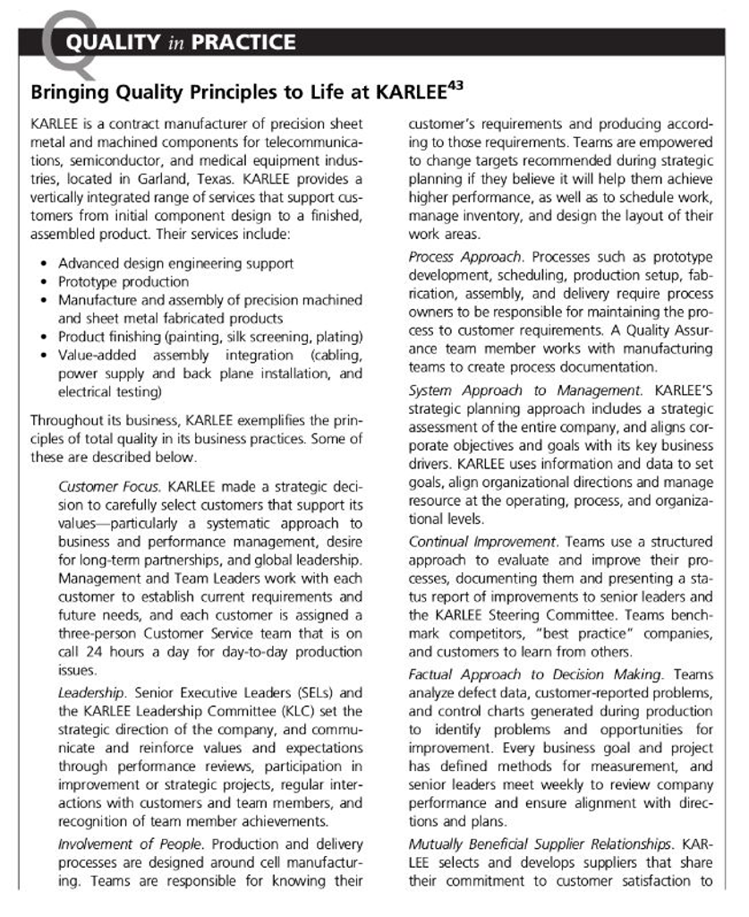 Discuss how KARLEEs practices reflect on the