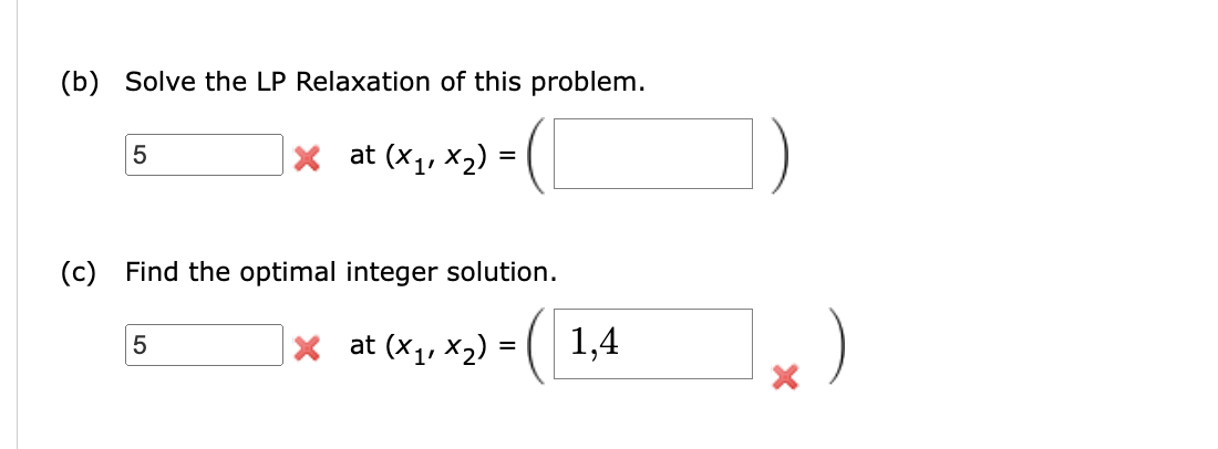1) Consider the following all-integer linear