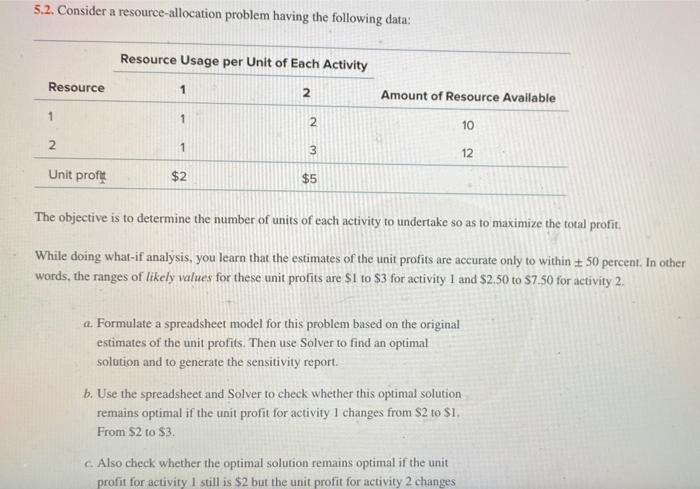all i need is D,E and F 5.2. Consider a